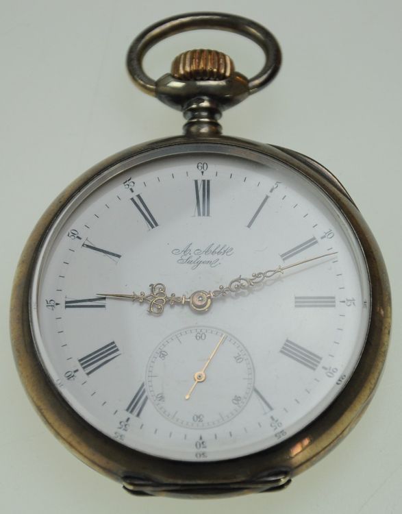 Antike silberne Taschenuhr IWC Werk Handaufzug | Comprare su Ricardo