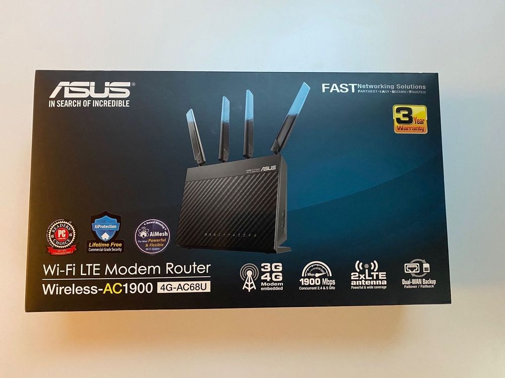 Asus WiFi LTE Modem Router 4GAC68U Kaufen auf Ricardo