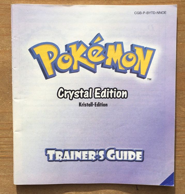 Pokemon Kristall Trainer's Guide Spielanleitung Deutsch 1