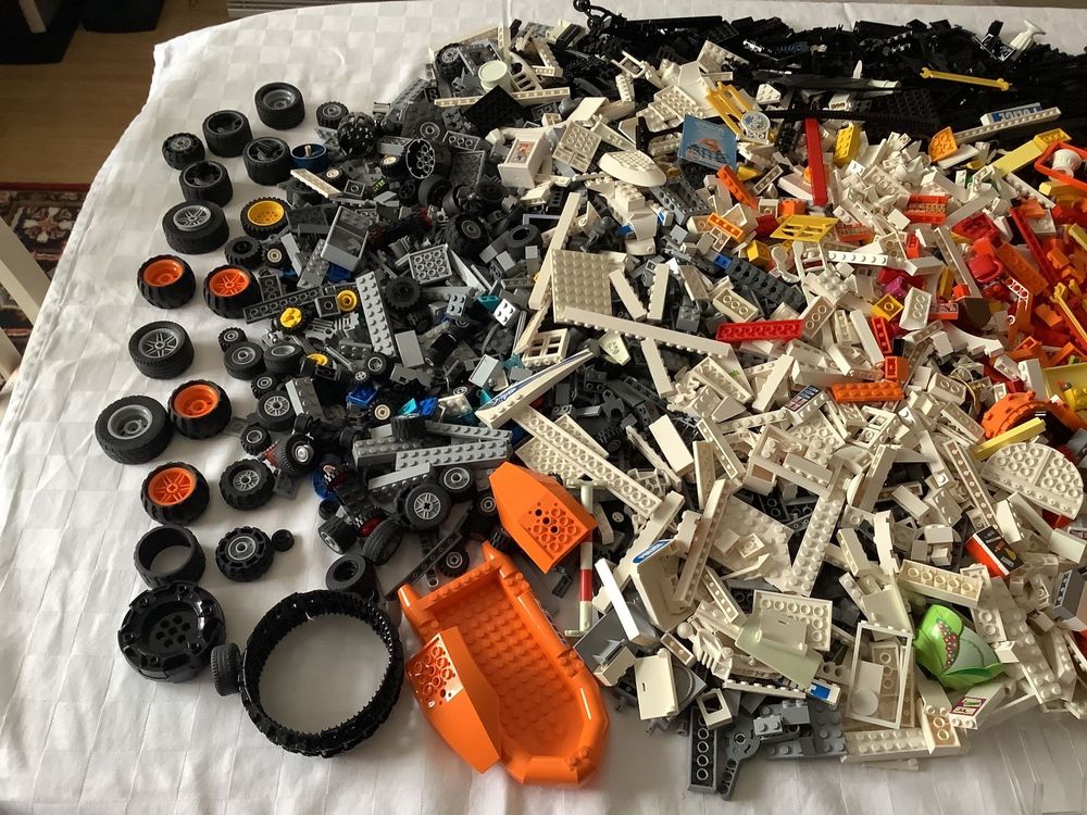 11kg Lego gemischt mit Platten,Türen,Fenster,Räder 1