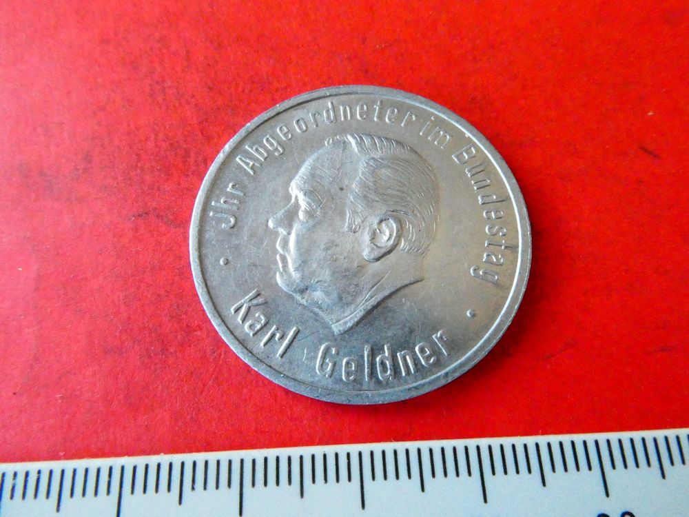BR Deutschland, Politische Propagandamünze Karl Geldner Kaufen auf