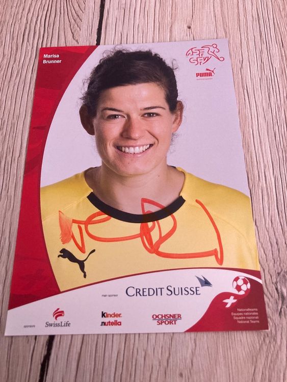 Marisa Brunner original Autogramm Trainer Fussball Frauen Kaufen auf