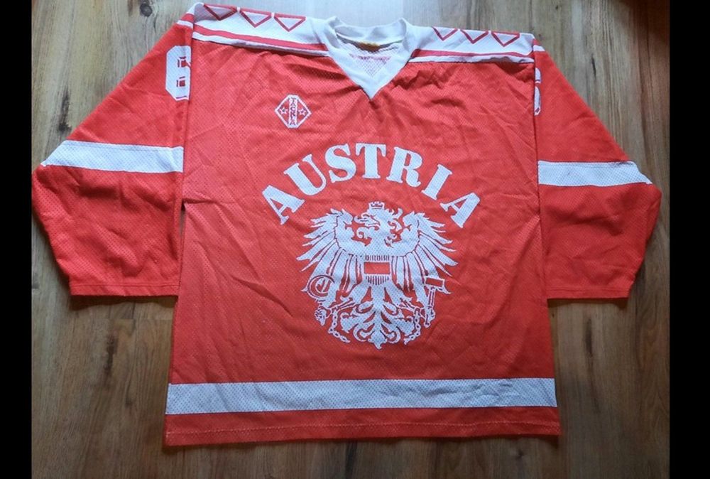 Vintage Austria/Österreich Hockey Trikot Jersey Gameworn Kaufen auf