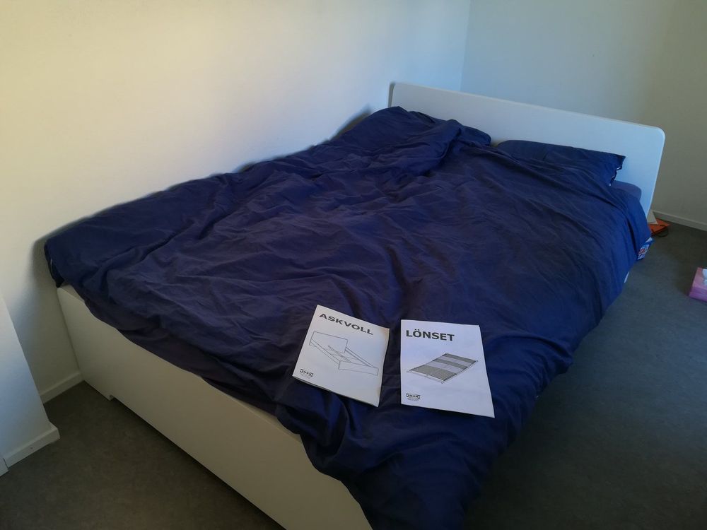 Ikea bed with mattress and sheets Kaufen auf Ricardo