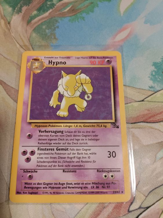 Hypno rare 23/62 Fossil Kaufen auf Ricardo