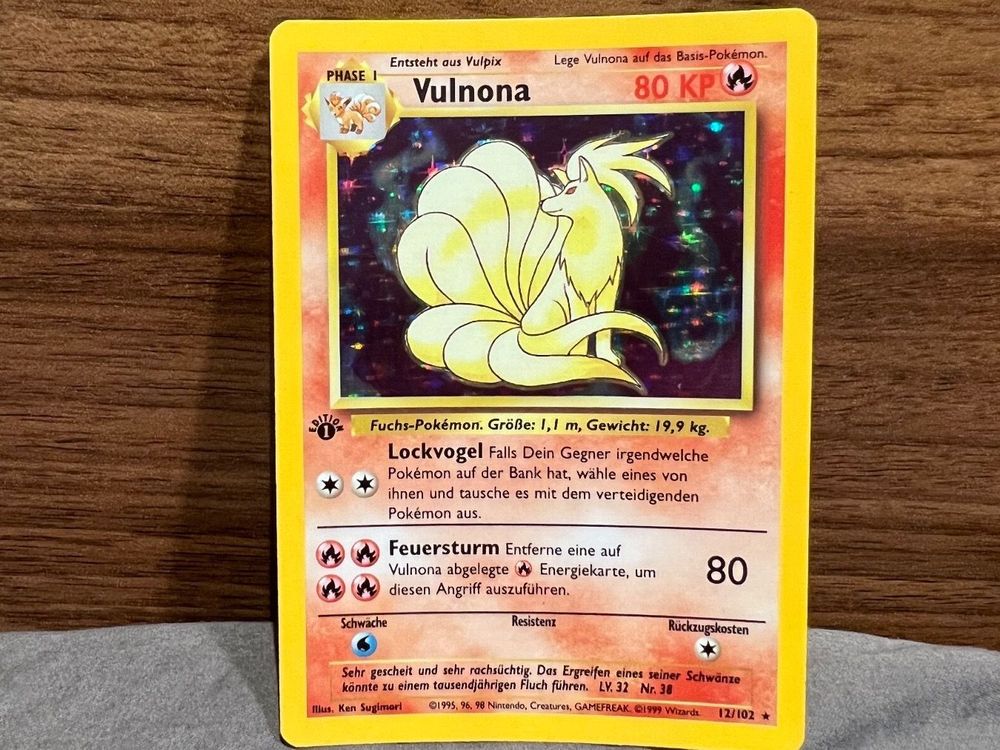 Pokemon Karte Vulnona 1. Ed | Kaufen auf Ricardo Pokemon Karte Vulnona 1. Ed | Kaufen auf Ricardo