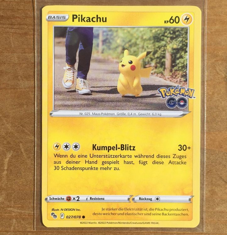 Pikachu 027/078 Pokémon Go Deutsch | Kaufen auf Ricardo