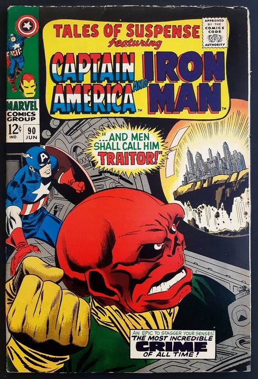 TALES OF SUSPENSE #90 MARVEL 1967 IRON MAN & CAPTAIN AMERICA | Kaufen ...