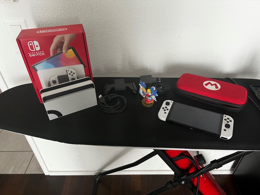 nintendo switch oled weiß saturn