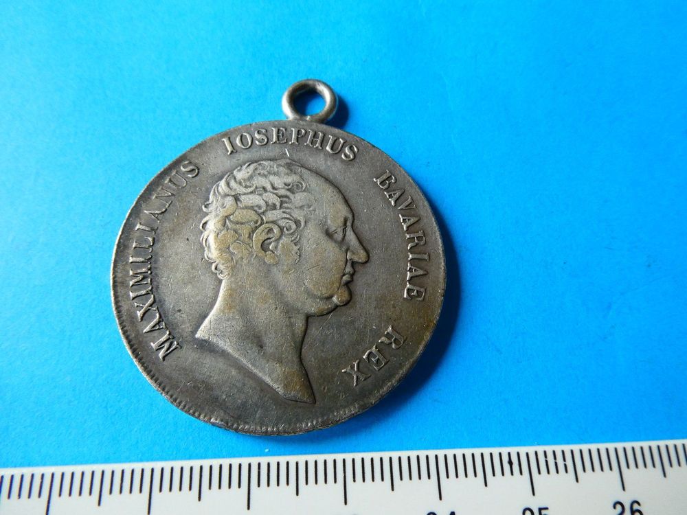 Bayern 1816, Kronentaler, Silber 29.91 als Anhänger 1