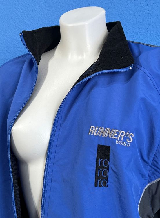 RUNNER‘S World Lauf Jacke Blau abnehmbaren Ärmeln & Tasche Kaufen auf