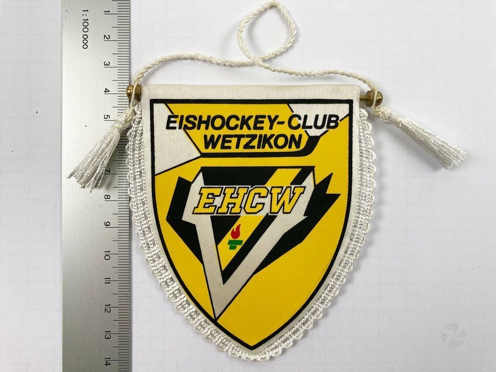 EHC WETZIKON EHCW Eishockeywimpel Wimpel Vintage Hockey Club 1