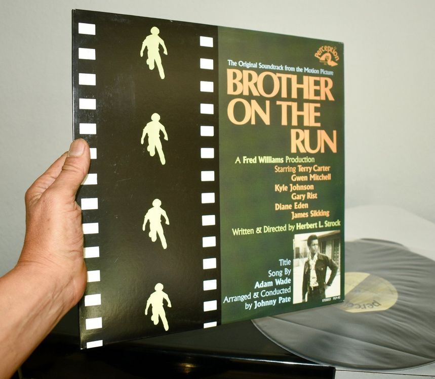 JOHNNY PATE Brother on the run US re-issue LP VG+/VG++/EX- 1