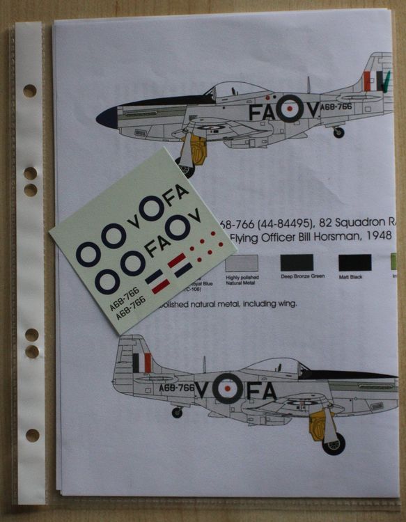 Decals P-51D NAA Mustang, A68-766, 82 Squadron RAAF, Red Roo | Kaufen ...