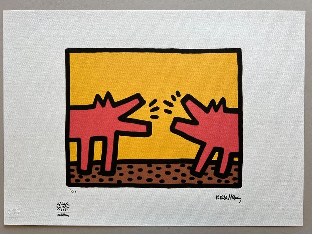 Keith Haring « Braking dogs » 22/150 1