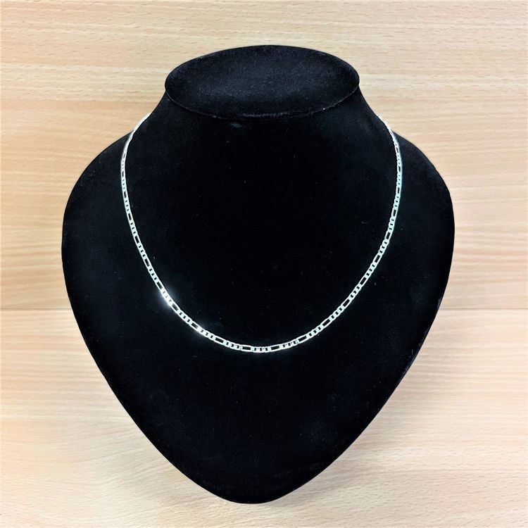 Halskette mit Figaromuster - 925 Silber 1