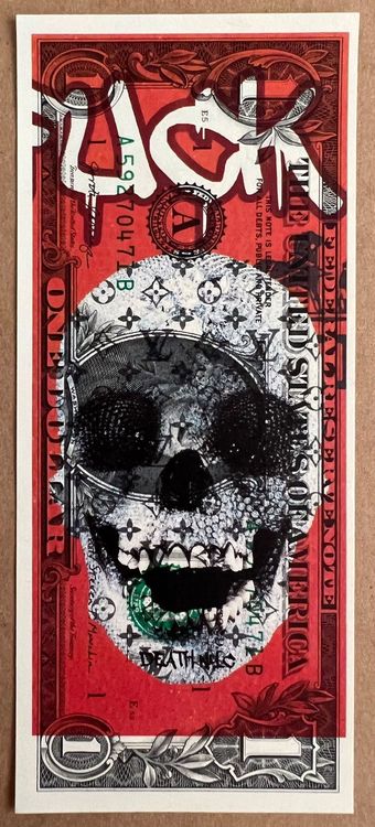 DEATH NYC « Damien Hirst Skull auf Dollar Selten » 1