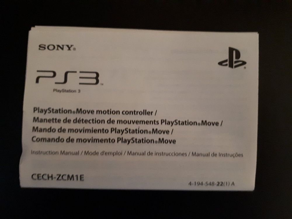 Playstation 3 Move Motion Controller Anleitung Original Kaufen auf