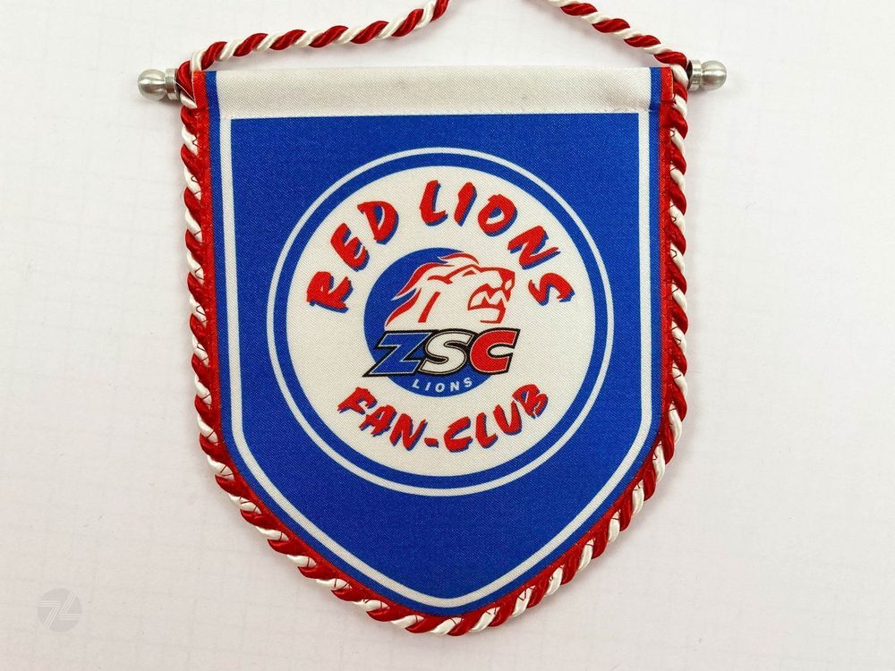 ZSC RED LIONS FAN CLUB Eishockeywimpel Hockey Vintage Wimpel 1