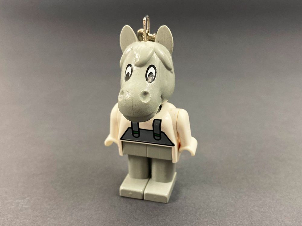 Lego Fabuland Schlüsselanhänger mit Logo Harry Horse Vintage 1