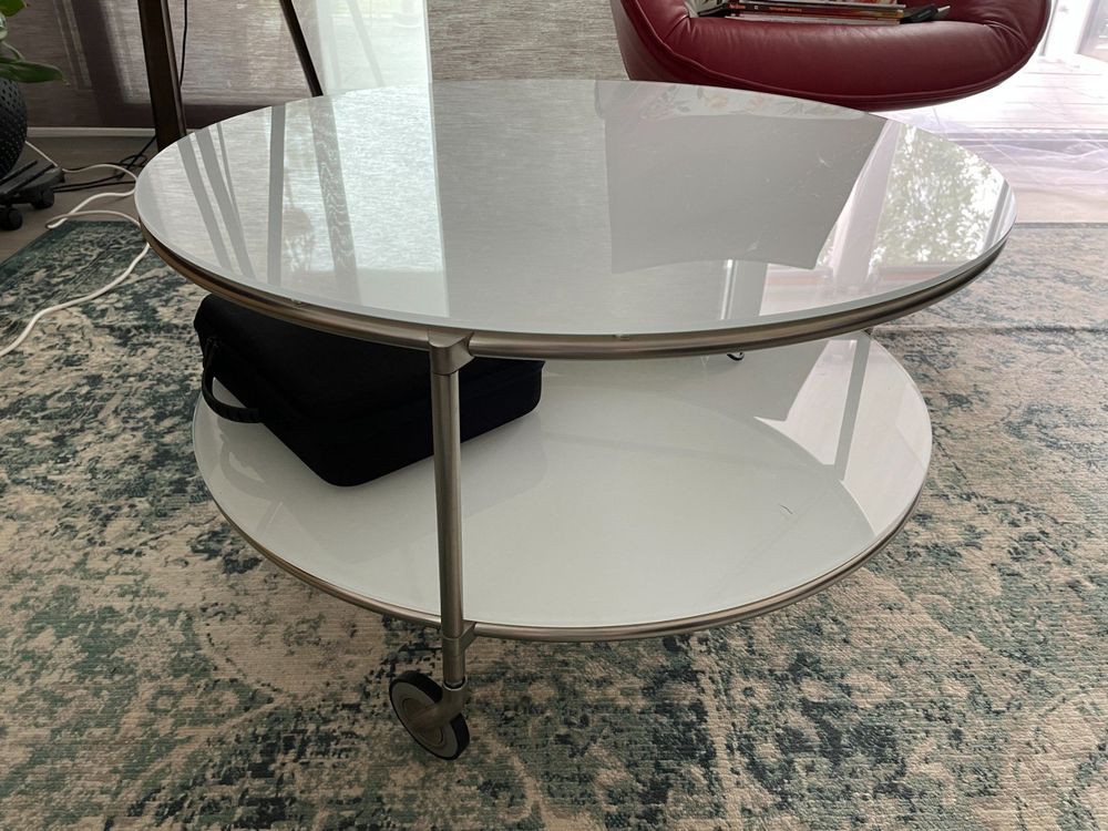 IKEA Table basse ronde de salon en verre Acheter sur Ricardo