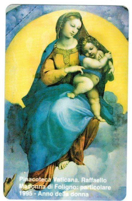 Telefonkarte Vatikan N° 13 Raffaello Madonna ungebraucht 1