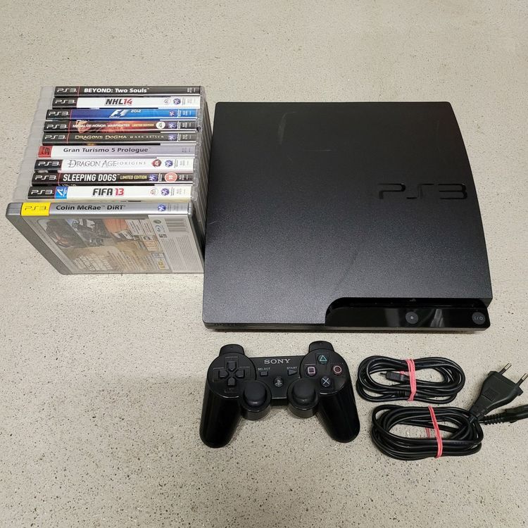 PS3 Konsole + 1 Controller + 10 Games + 300GB Kaufen auf Ricardo
