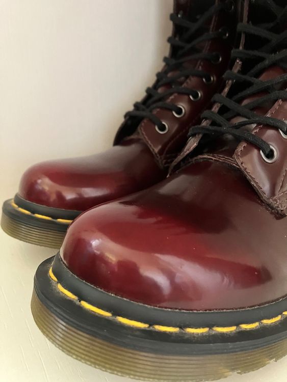 doc martens bordeaux vernis