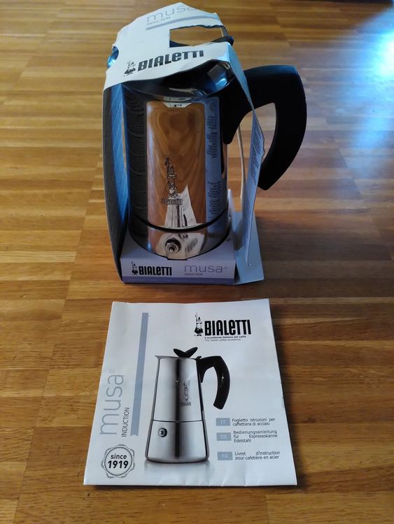 Bialetti Musa, Edelstahl Espressokanne, 6Tassen, Induktion Acheter