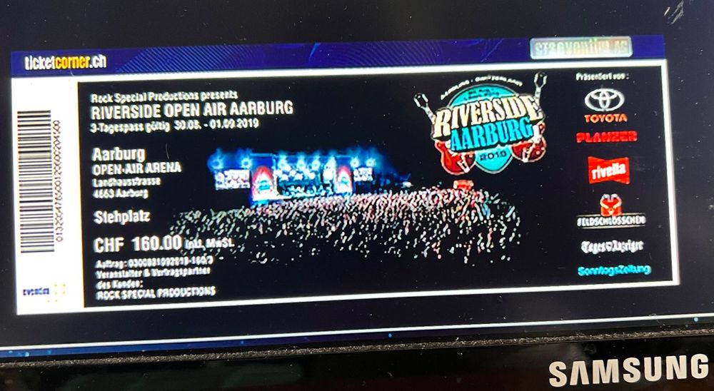 Riversideticket Kaufen auf Ricardo