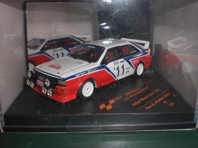 Voiture Miniature WRC Audi Quattro Monte Carlo 1982 - Échelle 1:43 DeAgostini, Métal, Neuf