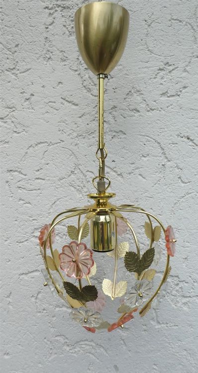 Deckenlampe Lampe Blumen Gold Kugel | Acheter Sur Ricardo