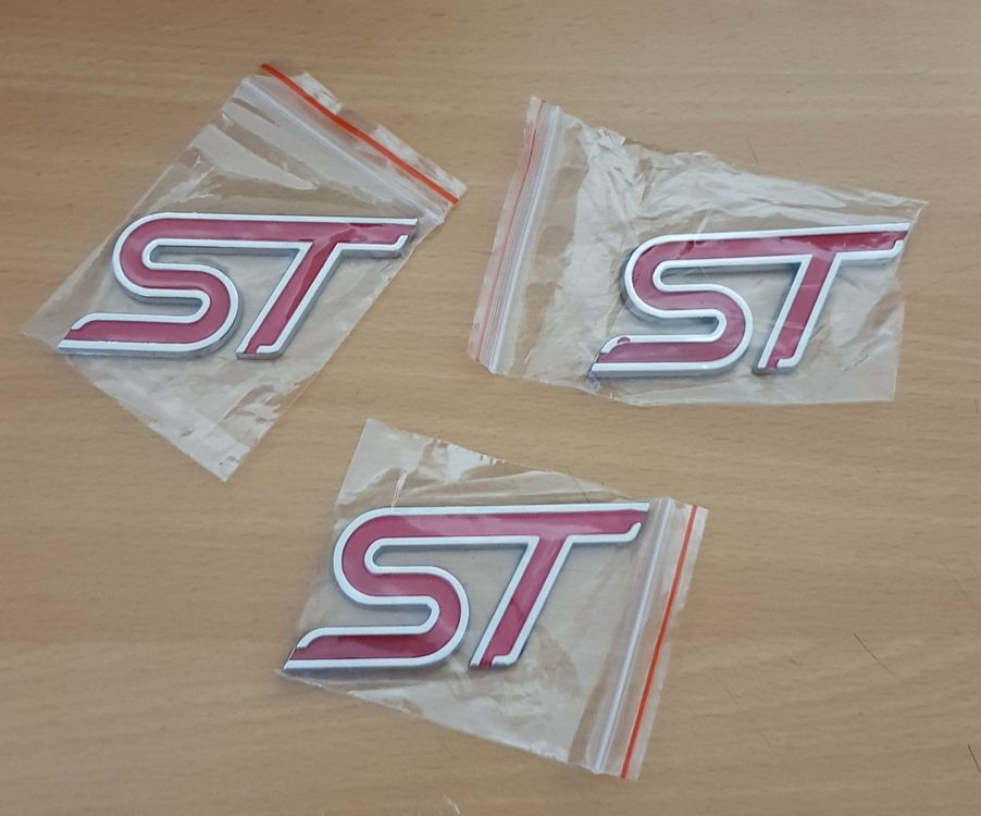 Ford ST Emblem 3er Set in RotChrom Kaufen auf Ricardo