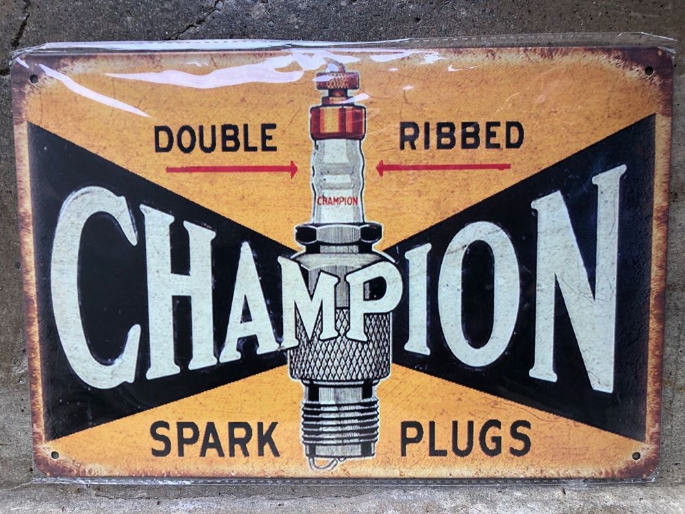 Champion spark plugs Zündkerze werbung reklame classic 1