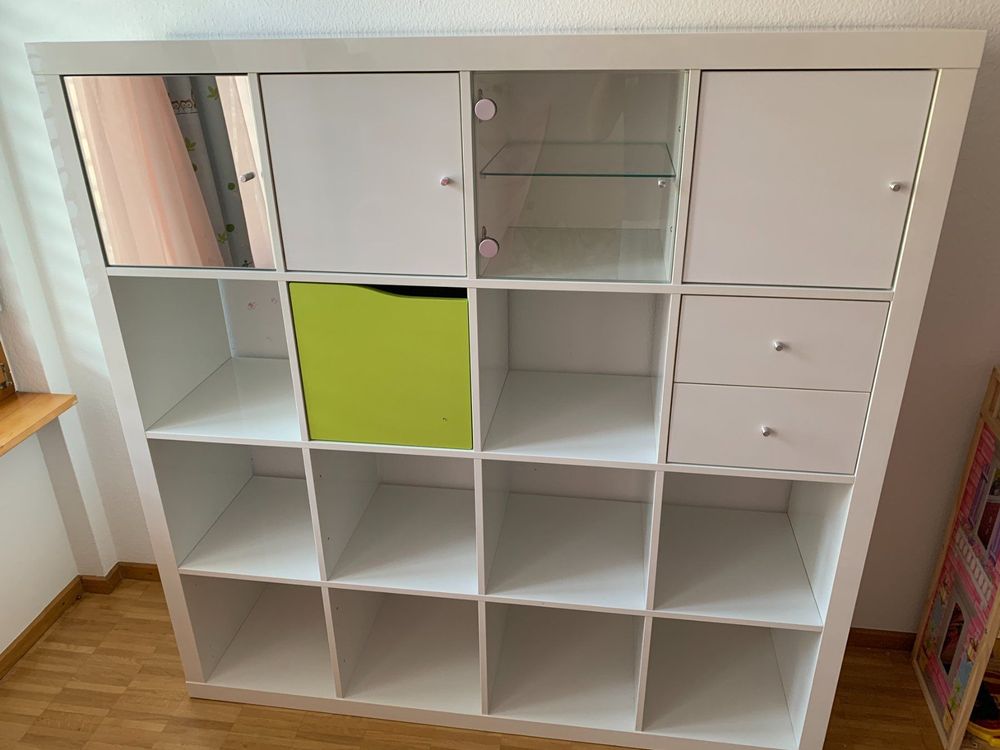 Ikea KALLAX 4x4 with drawers and doors Kaufen auf Ricardo