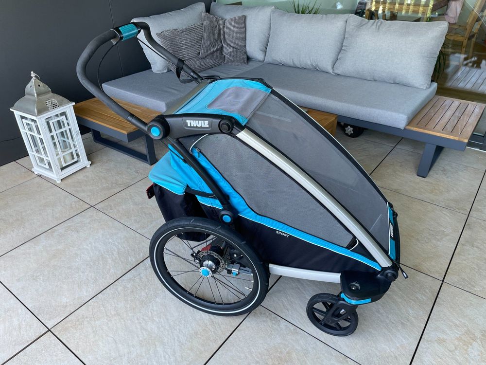 thule chariot sport 1 blue