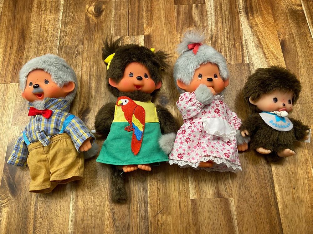 Monchhichi 3 Stück, Bebichhichi 1Stk Kaufen auf Ricardo