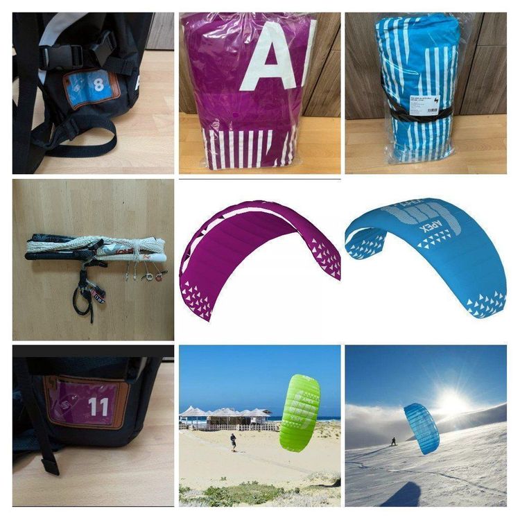 HQ4 Apex 8 & 11 & Bar RTF Set, 2022 Depower Snow/LandKite Kaufen