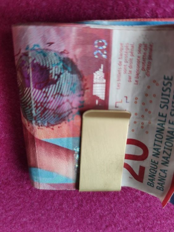 Magnetische Geldklammer 2 Stück - Geldclip Für Scheine & Karten PU Leder