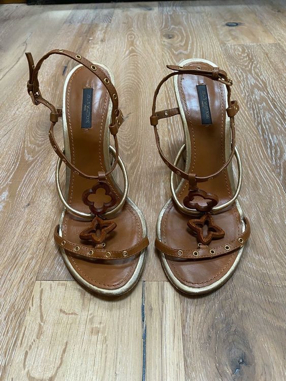 sandales compensées louis vuitton