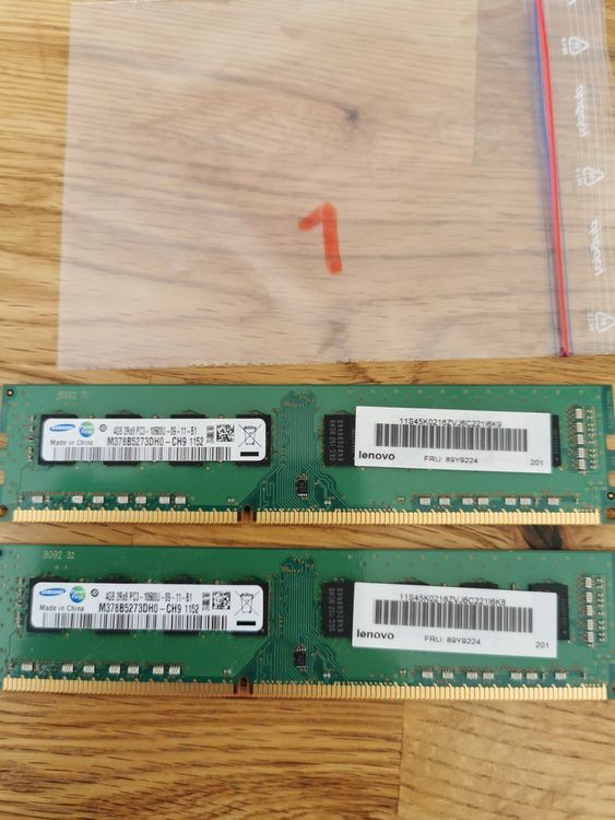 2x4 8GB DDR3 Ram | Kaufen auf Ricardo