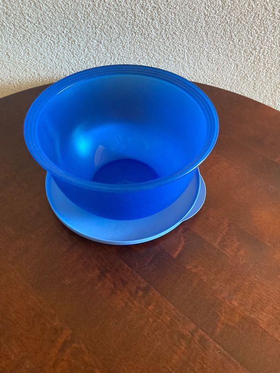 schüssel mit siebeinsatz und deckel tupperware