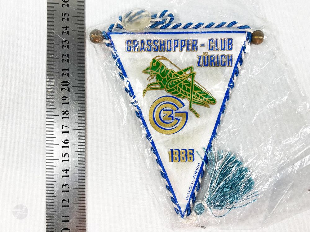 GCZ Grasshoppers Club Zürich Wimpel Flagge Fahne 80s 1980er 1