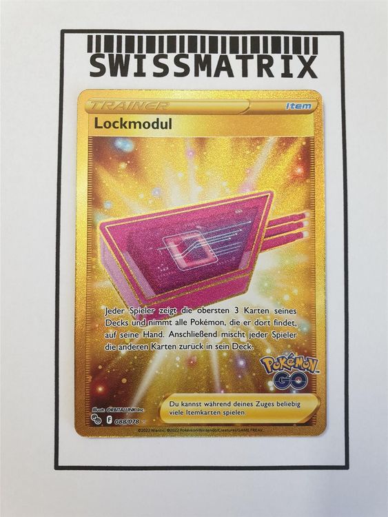 Pokemon GO Karte Lockmodul Gold Fr. 1. Kaufen auf Ricardo