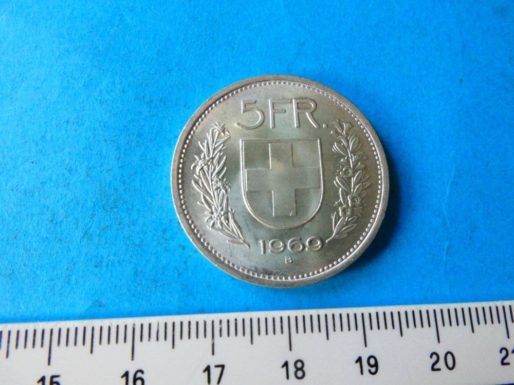 Schweiz 1969, 5 Franken - Silber 1