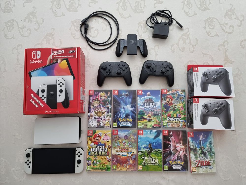 nintendo switch oled zubehör set