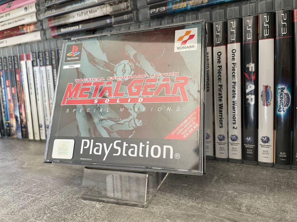 Pack Metal Gear Solid + Missions Spéciales PS1 avec fourreau Custom - Jeux vidéo