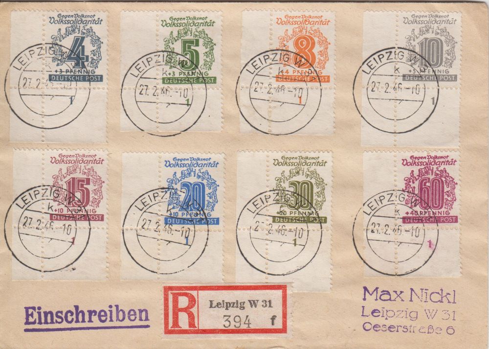Brief 1946 Leipzig 1