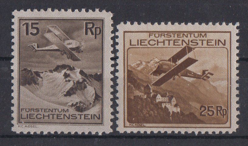 Liechtenstein 1930: 2 Werte * 1