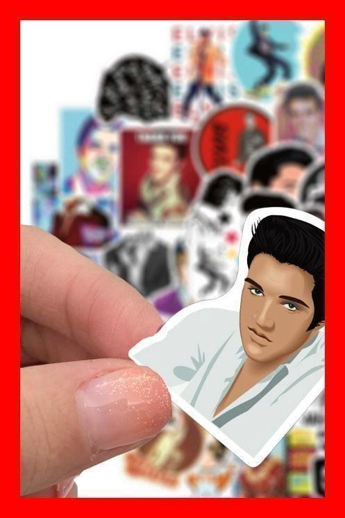 50 tlg Stickerset Elvis Presley Rock 1